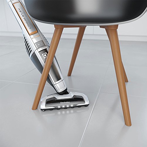 Electrolux ZB5020 Aspirador escoba con batería de Litio TurboPower de 21,6 V, 0.8 litros, 81 Decibelios, Blanco hielo