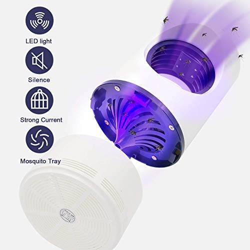 Electrónica Lámpara Antimosquitos -Alimentado por USB  Insecto Asesino UV no tóxico  Mosquito LED Lámpara Trampa Proteccion Super silencioso Adecuado para Mujeres Embarazadas y bebés