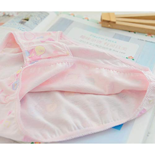 Elegantamazing - Niños Niñas Calzoncillos Calzoncillos de algodón Ropa interior linda de la historieta Bragas 12PCS / Set Cabello mixto al azar 11-12 yardas (8-12 años)