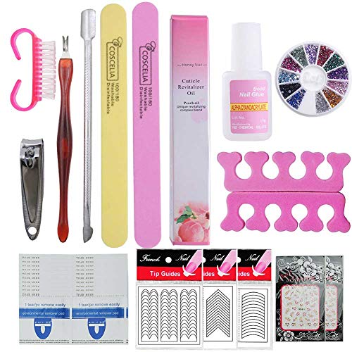 Elegir 8PCS Esmaltes Saint-Acior 36W UV/LED Lámpara Secador de Uñas Kit Uñas de Gel 8 Colores Pintauñas Esmalte Primer Uñas Base Coat Kit de Manicura