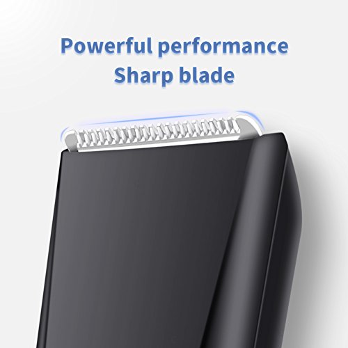 ELEHOT Recortadora Barba Afeitadora Cortapelos Profesional Hombres Máquina Cortar Pelo 5 en 1 con Peines 1-20mm Inalámbrico Recargable (Azul)