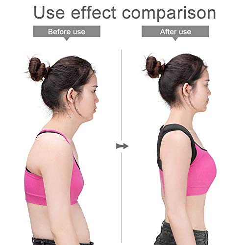 Eletorot Corrector de Postura Dos Extremos Ajustable para améliore la Postura y Alignez Columna Vertebral, Cuello y Alivio de la Dolor Thoracique para Hombres Mujeres niños y Adolescents-m
