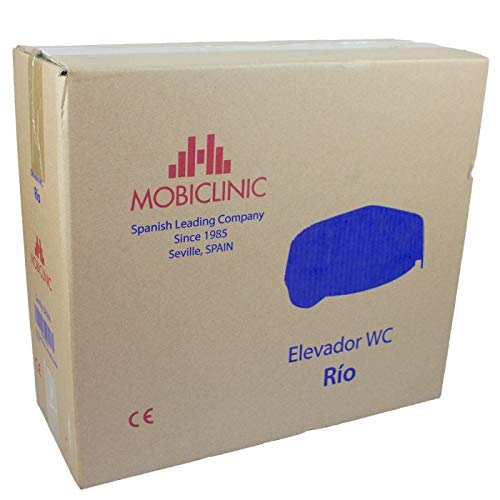 Elevador WC, 11 cm, Asiento de inodoro blando, Azul, Río, Mobiclinic