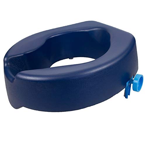 Elevador WC, 11 cm, Asiento de inodoro blando, Azul, Río, Mobiclinic