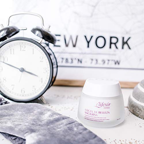 Elifexir Cóctel Belleza Nocturna, Crema Hidratante Antiarrugas y Antiedad 50ml