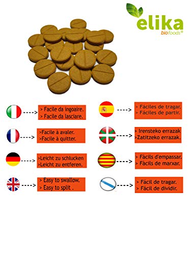 Elikafoods Curcuma con Pimienta Negra (Piperine) 90 Comprimidos de 500 mg, 45 gr