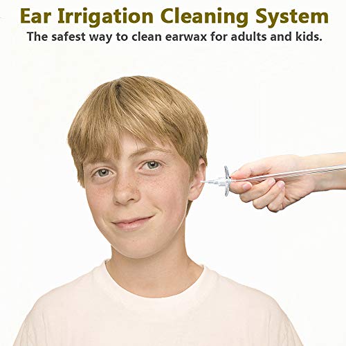 Eliminación de cera para los oídos, Limpiador de oídos Kit de lavado de oídos limpieza para oídos seguro y eficaz para adultos y niños, alivio de tapones para los oídos, picazón, mejorar la audición