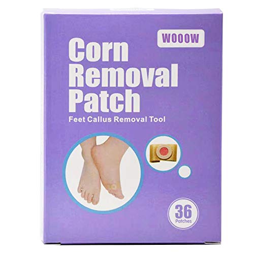 Eliminador de verrugas, tratamiento de eliminación de verrugas, removedor de maíz, almohadillas de ácido salicílico para la eliminación tópica de callos callosos o verrugas plantares （36 piezas）