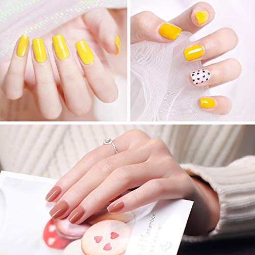 Elite99 3 en 1 Esmaltes Semipermanentes de Uñas, 48 Colores Kit de Un Paso Esmaltes en Gel UV LED Soak off 7ML