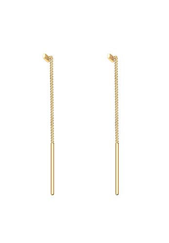 Elli Pendientes Las damas se han hecho con la Geo-Tendencia de la plata esterlina 925