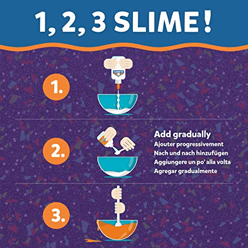Elmer’s solución activadora para slime de confeti | Solución activadora líquido mágico para slime con pegamento | Botella de 245 g | Genial para conseguir slime de confeti