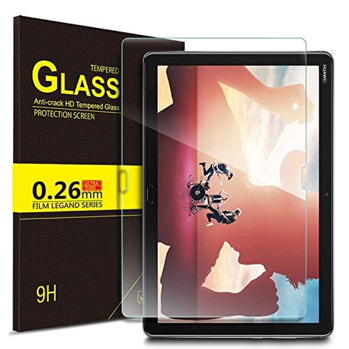 ELTD Templado Protector para Huawei MediaPad M5 Lite 10, 9H 2.5D Protector de Pantalla Vidrio Templado para Huawei MediaPad M5 Lite 10 10.1 Pulgadas 2018, 1 Pack