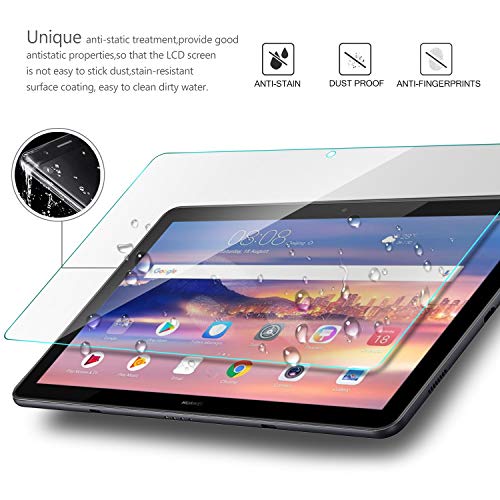 ELTD Templado Protector para Huawei MediaPad T5 10, 9H 2.5D Protector de Pantalla Vidrio Templado para Huawei MediaPad T5 10 10.1" Pulgadas 2018, 1 Pack