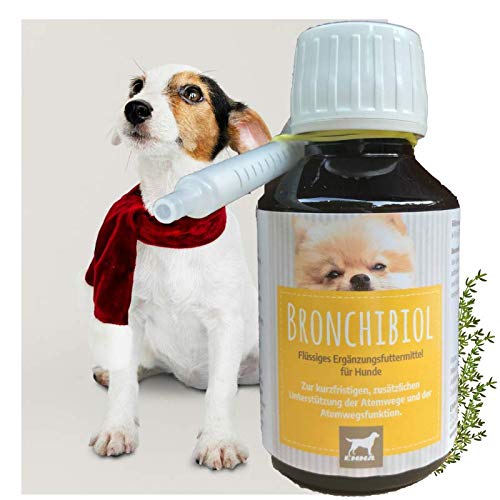 EMMA Jarabe para la Tos para Perros I Gotas bronquiales con tomillo I Hierbas bronquiales I Hierbas para calmar Las vías respiratorias I 100 ml