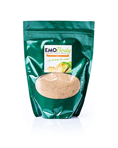 EMO Body Prebiótico 500 gr Salvado de Arroz Fermentado – Más de 100 Cepas – Bacterias Acido Lácticas y Hongos Benéficos – 33.000 Millones de UFC