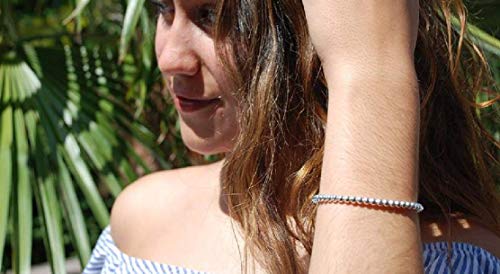 EMPATHY JEWELS - Pulsera Plata Mujer 925, Pulsera Bolas Plata De 3, 4 Y 6 Mm. La Pulsera Plata Bolas Mujer Que Necesitas - Dia de La Madre Regalos Originales