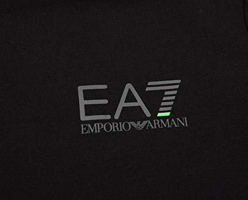 Emporio-Armani EA7 T-Shirt Hombre 3GPT08 PJ03Z, Camiseta Cuello Redondo, Manga Corta (Negro, Medium)