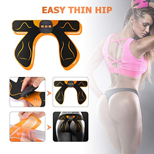 EMS Hips Estimulador Muscular,Gluteos Estimulador de Glúteos Herramientas Nalgas HipTrainer para la Cadera Mujer Inteligente Hip Instructor Modelling Firing Ayuda a Levantar la Cadera