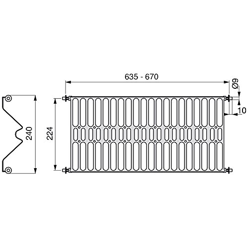 EMUCA - Escurridor de Platos y Vasos de Acero Inoxidable para Muebles de Cocina de Ancho 70 cm