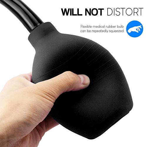 Enema Bulbo de Primera Calidad de 310ml Ducha Vaginal de Silicone Limpiador Anal Ducha Anal y Vaginal y Laxante Limpiador Vaginal para Hombres y Mujeres