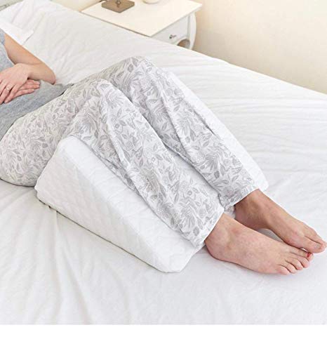 ENERGY COLORS Textil-Hogar Almohada Cojín Tipo Cuña - Desenfundable - Descanso en la Cama/Sofá Ideal para Leer 40x40x30cm