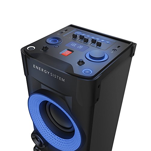 Energy Sistem Party 6 Altavoz Karaoke con micrófono y Bluetooth (Botón Power 600W, Luces de Fiesta, USB, Pantalla, Analog EQ)