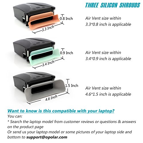 Enfriador Ventilador de Portátil OPOLAR LC06 dispone la pantalla para exhibir la temperatura (enfriamiento rápido, auto-detección de temperatura, instalación de dos vías, velocidad del viento de 13 niveles, diseño singular con la abrazadera, compatible co