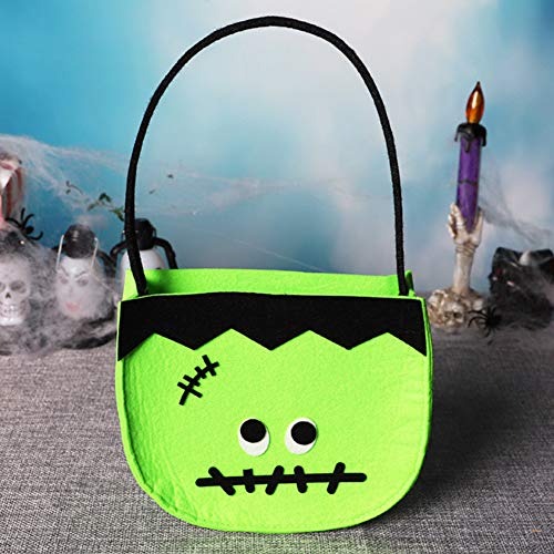 Enticerowts - Bolsa de caramelos de Halloween, diseño de calabaza, diseño de calabaza, diseño de zombies, 1 #