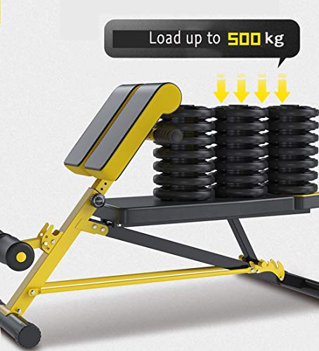 Entrenamiento Abdominal De Espalda, Taburete Fitness Multifuncional Rome, MáQuina De Espalda Entrenador, hasta 150 Kg, ErgonóMico y Ajustable, Entrenamiento De Cintura