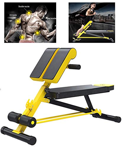 Entrenamiento Abdominal De Espalda, Taburete Fitness Multifuncional Rome, MáQuina De Espalda Entrenador, hasta 150 Kg, ErgonóMico y Ajustable, Entrenamiento De Cintura