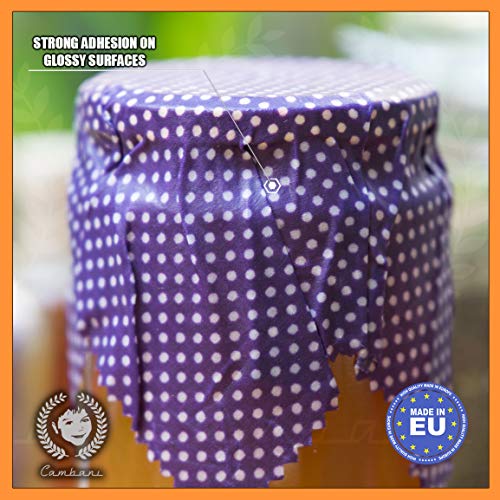 Envoltorios De Alimentos De Cera De Abejas 8 Paquetes Hecho a mano en Europa por Cambani (2 Pequeño 2 Mediano 2 Grande 2 Extra Grande)