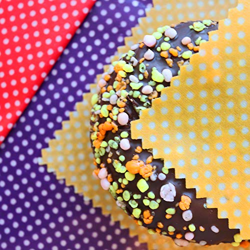 Envoltorios De Alimentos De Cera De Abejas 8 Paquetes Hecho a mano en Europa por Cambani (2 Pequeño 2 Mediano 2 Grande 2 Extra Grande)