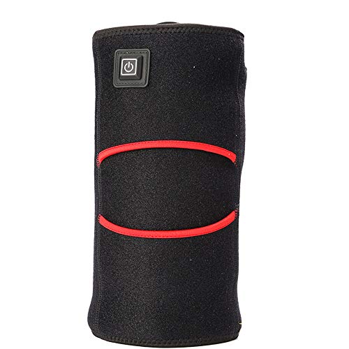 Envoltura de rodillera eléctrica calentada El calentamiento de la rodilla almohadilla caliente rodilla Wrap calor eléctrico rodilla Brace W / 5V caliente Terapia for el alivio del dolor del menisco fo