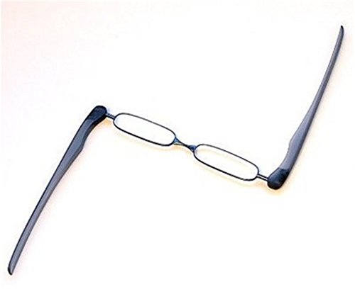 EnzoDate Podreader plegable de lectura gafas de presbicia gafas, lector de Mini Pocket, (Fuerza + 2,5, Marina de guerra)