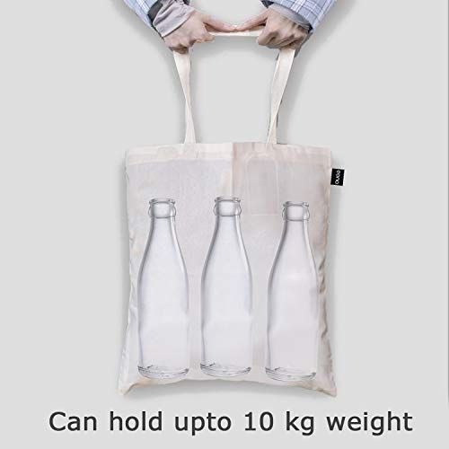 EONO Bolsos Tote Para Mujer, Bolsas de la compra Reutilizables, De Lona Bolso Bandolera, Algono Bolsas de Supermercado, Regalo Tote Bag, Bolsa de Playa, Bolsa de Hombro, Bolsa de Libros | 0101A04