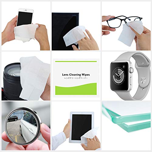 EOTW Toallitas Limpia Gafas, 240 Unidades Prehumedecidas Limpieza de Lentes para iPhone Samsung Galaxy iPad Tabletas Smartphone Gafas