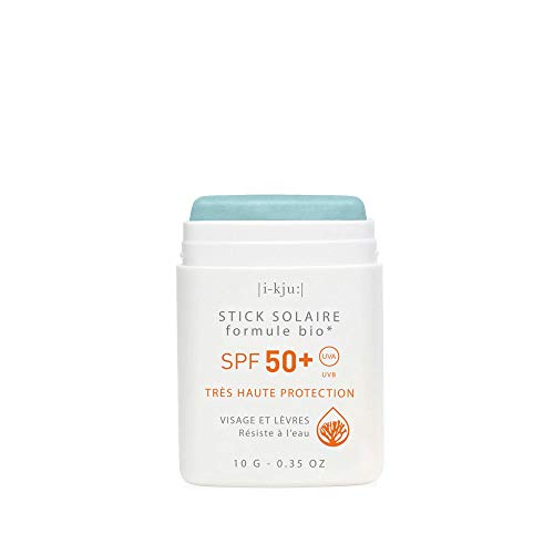 EQ | Protector Solar Facial en Stick SPF50+ - Filtros Minerales - Cara y Zonas Sensibles - Protección UVA UVB muy alta - Resistente al Agua - Turquesa - 10g