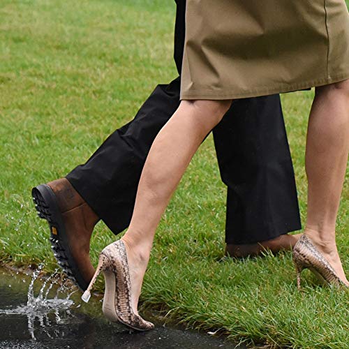 EQLEF Protector Tacon, tacón de Aguja Cubre Tapones de tacón Alto Tapón de Hierba para Uso Diario Boda Ocasiones Formales - 13 Pares (Transparente)