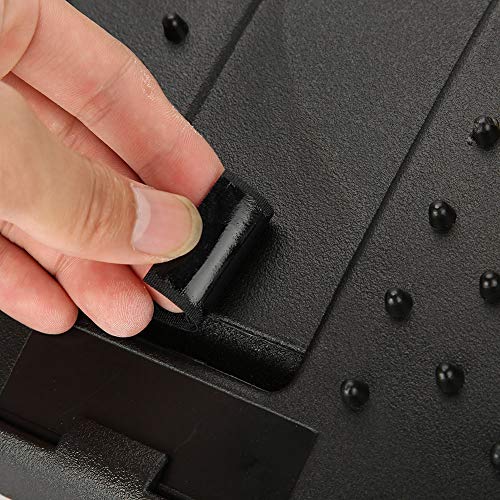 Equipo de cuidado de tracción cervical con masaje de cuello estirado que usa un masajeador USB para la corrección del corrector de la postura de la camilla de calefacción shiatsu(Negro)