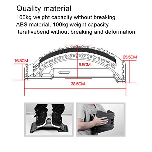 Equipo de cuidado de tracción cervical con masaje de cuello estirado que usa un masajeador USB para la corrección del corrector de la postura de la camilla de calefacción shiatsu(Negro)