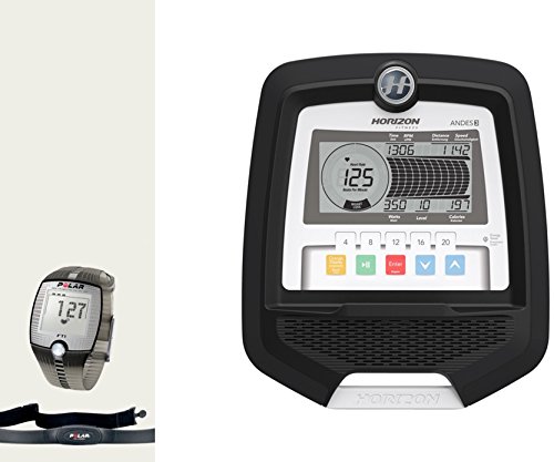 Ergómetro elíptica Horizon Fitness Andes 3 - incluye FT1 pulsómetro polar y cinturón de pecho