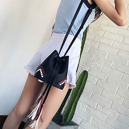 ESAILQ Bolso Bandolera Mujer Pequeña de Piel Bolsos de Hombro Colores para Niña EV