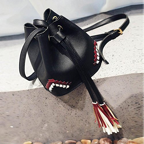 ESAILQ Bolso Bandolera Mujer Pequeña de Piel Bolsos de Hombro Colores para Niña EV