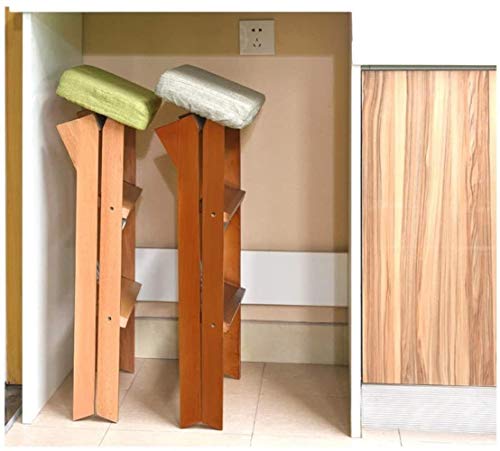 Escalera plegable / taburete silla, de Doble Uso de madera sólida del taburete de paso Domésticos de Cocina Jardín Escalada Taburete alto-portátil Sala seguridad antideslizante Escalera Silla de heces