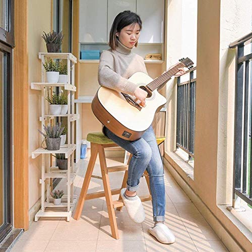 Escalera plegable / taburete silla, de Doble Uso de madera sólida del taburete de paso Domésticos de Cocina Jardín Escalada Taburete alto-portátil Sala seguridad antideslizante Escalera Silla de heces