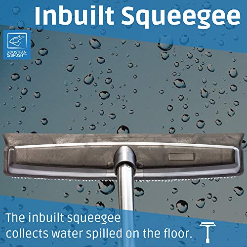 Escoba de Goma Cepillo de Alfombra Barredora de Suelos y Alfombras Barredora de Cerdas de Silicona para Quitar el Pelo de Perro Gato de la Alfombra con Mango Plegable Limpieza del Piso de la Cocina
