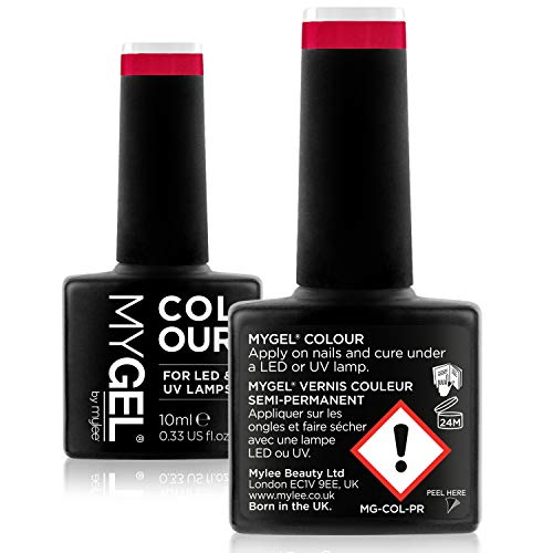 Esmalte de gel para uñas MyGel, de MYLEE (10ml) MG0006 - French Cancan UV/LED Nail Art Manicure Pedicure para uso profesional en el salón y en el hogar - Larga duración y fácil de aplicar