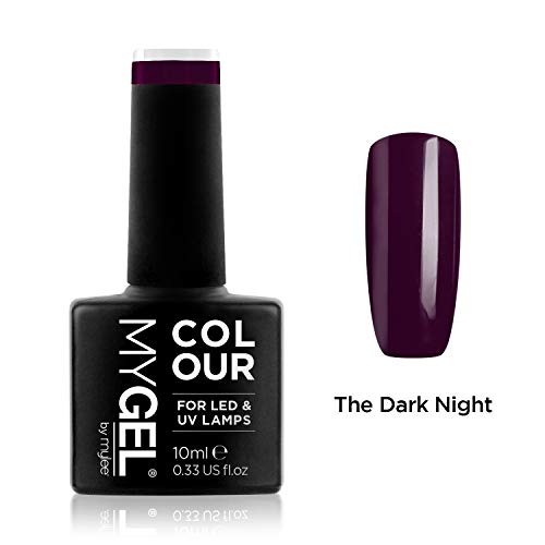 Esmalte de gel para uñas MyGel, de MYLEE (10ml) MG0007 - The Dark Night UV/LED Nail Art Manicure Pedicure para uso profesional en el salón y en el hogar - Larga duración y fácil de aplicar