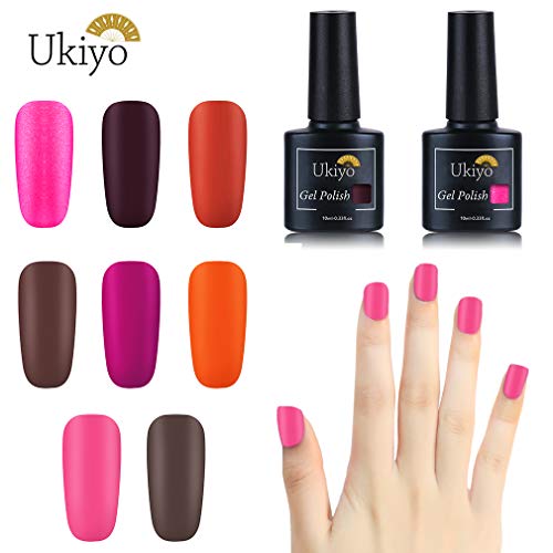 Esmaltes Semipermanentes 3 en 1 Esmaltes Semipermenentes para Uñas Serie de One Step Mate Gel Semipermanentes Manicura y Pedicura UV LED Soak Off 10ml de Ukiyo - 4610