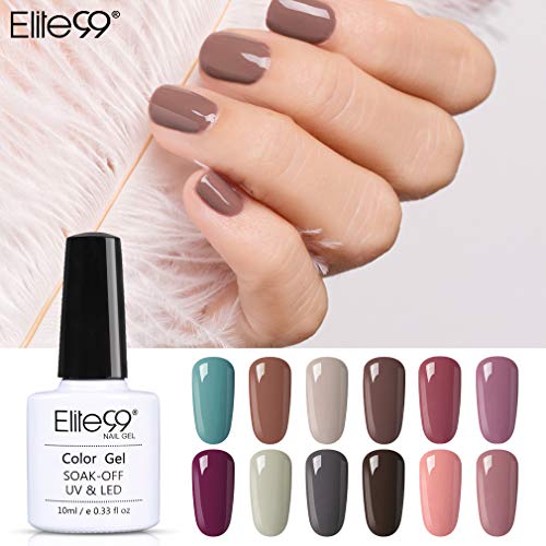 Esmaltes Semipermanentes de Uñas 6 Colores de Esmaltes de Uñas en Gel UV LED para Manicura de Elite99 003